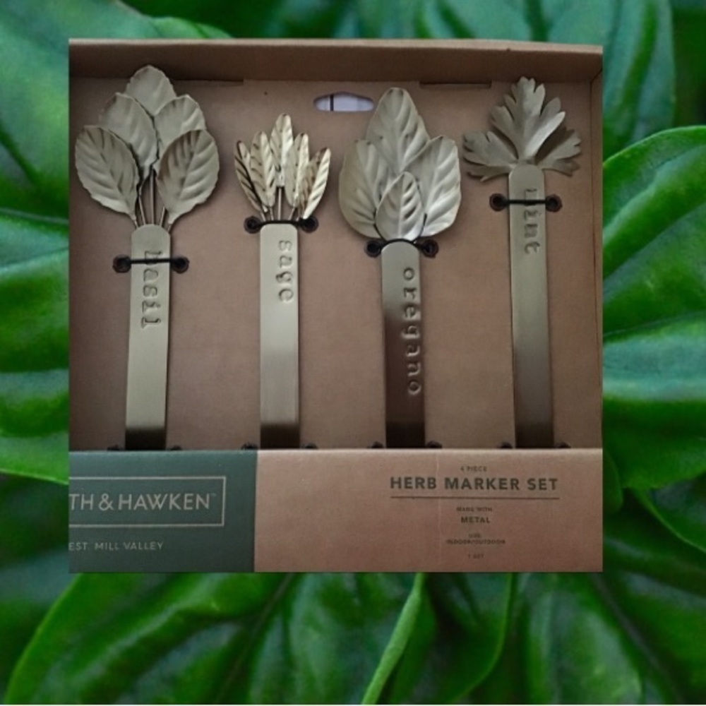 Smith & Hawken Metal HERB MARKER SET For Indoor or outdoor use. BRAND NEW - Picture 3 of 9